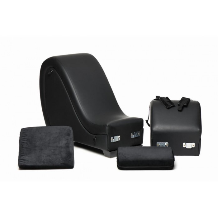 Секс-крісло з подушками Master Series Kinky Sex Lounge with Cushions, Чорний