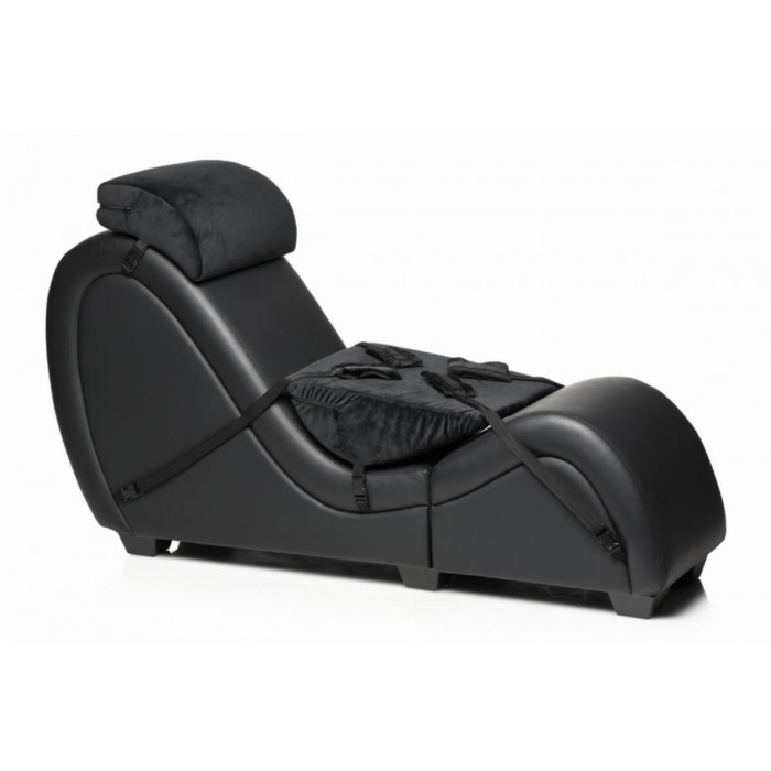 Секс-крісло з подушками Master Series Kinky Sex Lounge with Cushions, Чорний