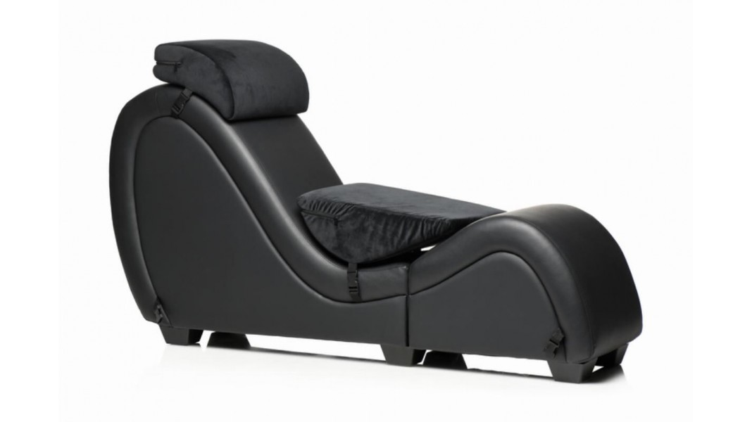 Секс-крісло з подушками Master Series Kinky Sex Lounge with Cushions, Чорний
