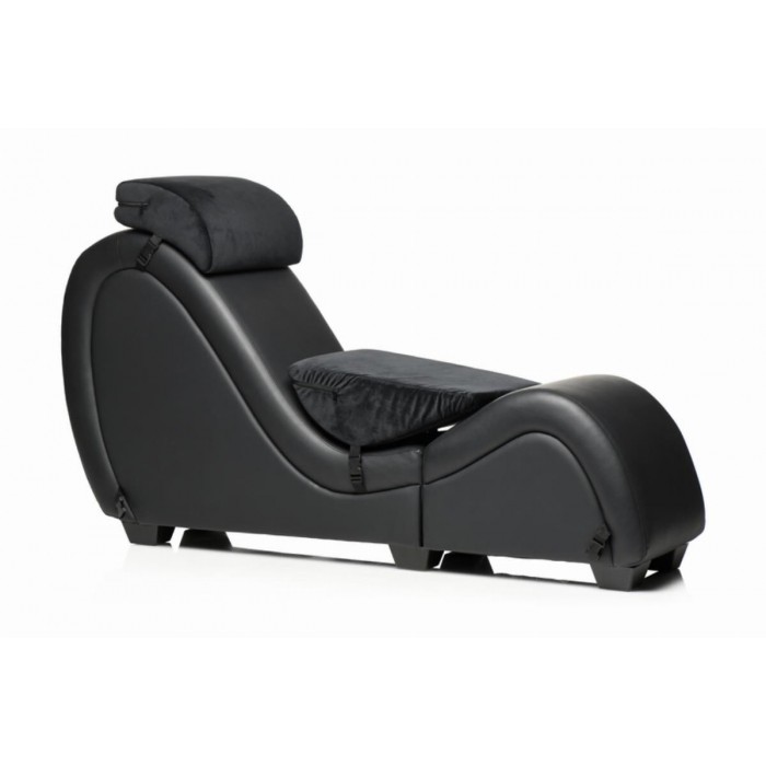 Секс-крісло з подушками Master Series Kinky Sex Lounge with Cushions, Чорний