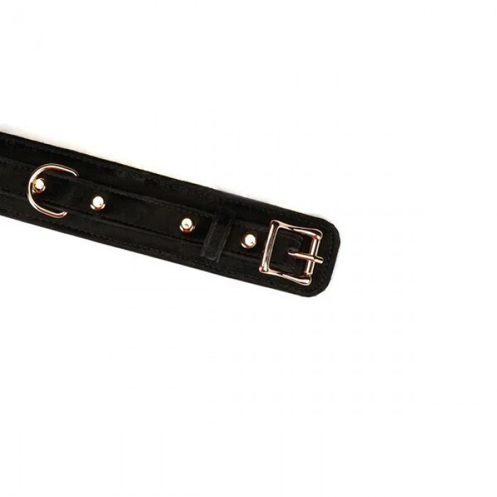 Ошейник с поводком Liebe Seele Boudoir Amor Collar with Leash, Черный