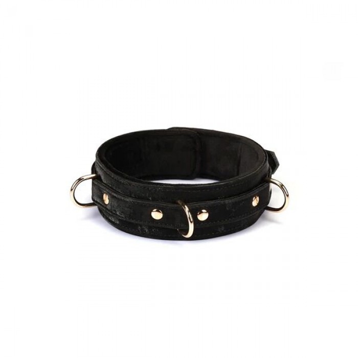 Ошейник с поводком Liebe Seele Boudoir Amor Collar with Leash, Черный