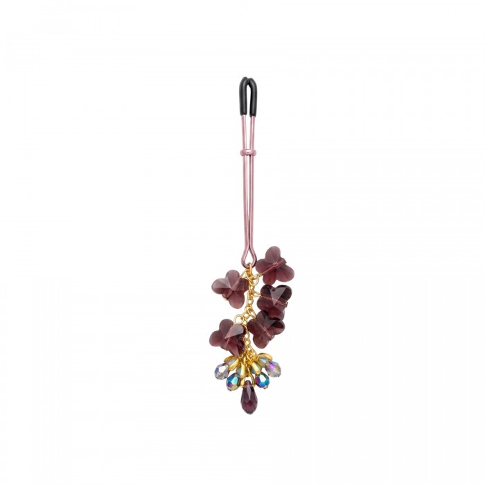 Зажим для клитора с каскадом стеклянных бусин Art of Sex - Miracle