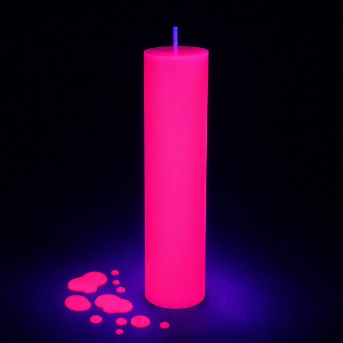 Свічка для WaxPlay Feral Feelings UV-неон 15 см, Рожевий Неон