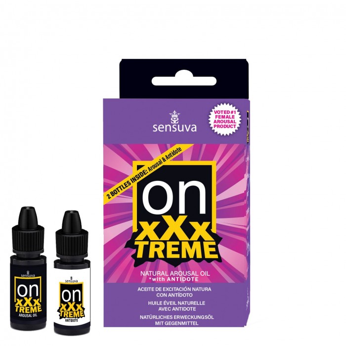 Збудливі краплі для клітора Sensuva On xXxTREME Arousal Oil (5 мл) with Antidote (5 мл)