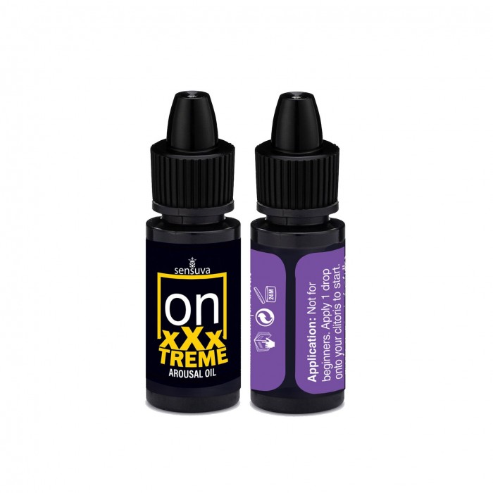 Збудливі краплі для клітора Sensuva On xXxTREME Arousal Oil (5 мл) with Antidote (5 мл)