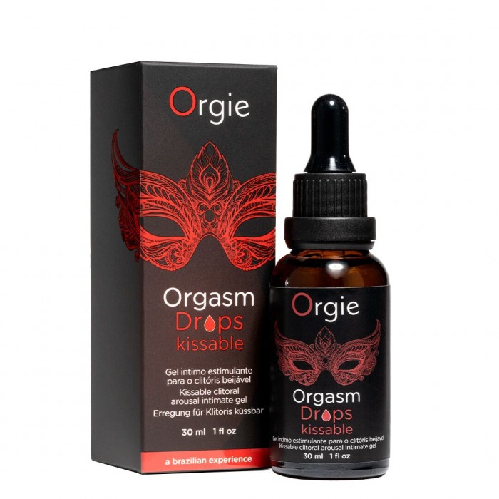 Збудливі краплі для клітора Orgie - Orgasm Drops Kissable (30 мл)