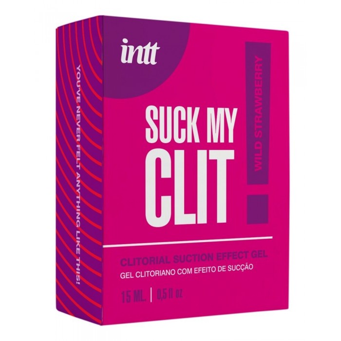 Гель для клітора з ефектом посмоктування Intt Suck My Clit Wild Strawberry (15 мл), полуниця