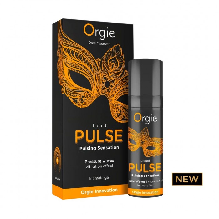 Гель з ефектом посмоктування для клітора Orgie Liquid Pulse 15 мл, смак Ice Caramel