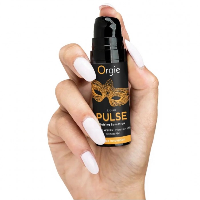 Гель з ефектом посмоктування для клітора Orgie Liquid Pulse 15 мл, смак Ice Caramel