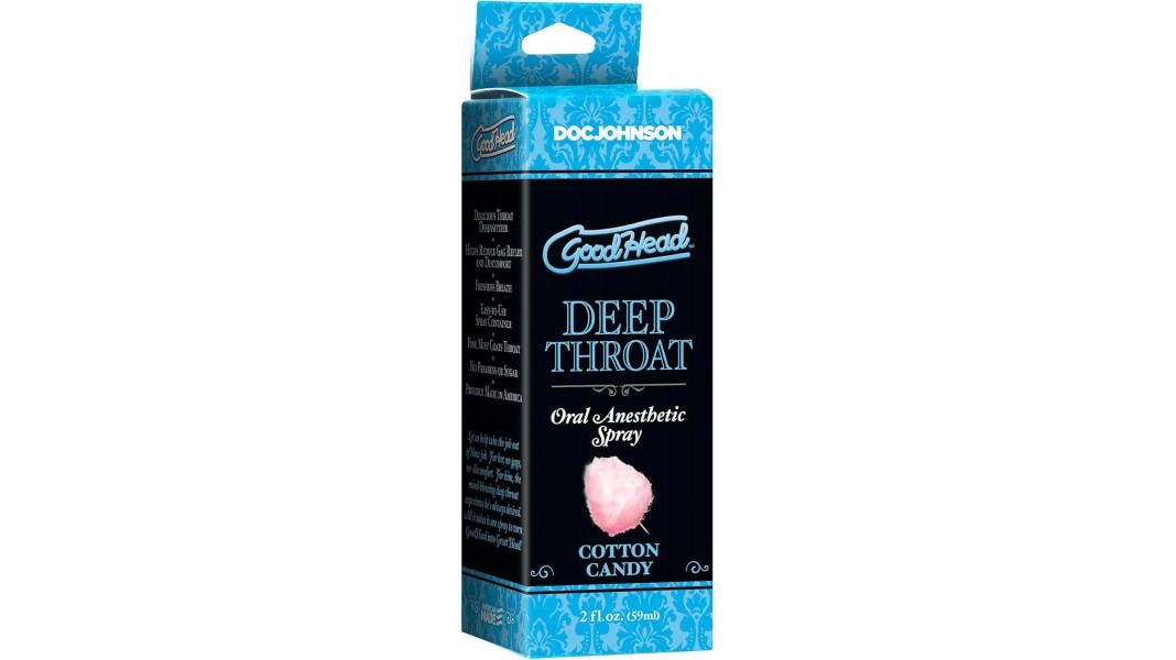 Спрей для глибокого мінету Doc Johnson GoodHead DeepThroat Spray – Cotton Candy 59 мл