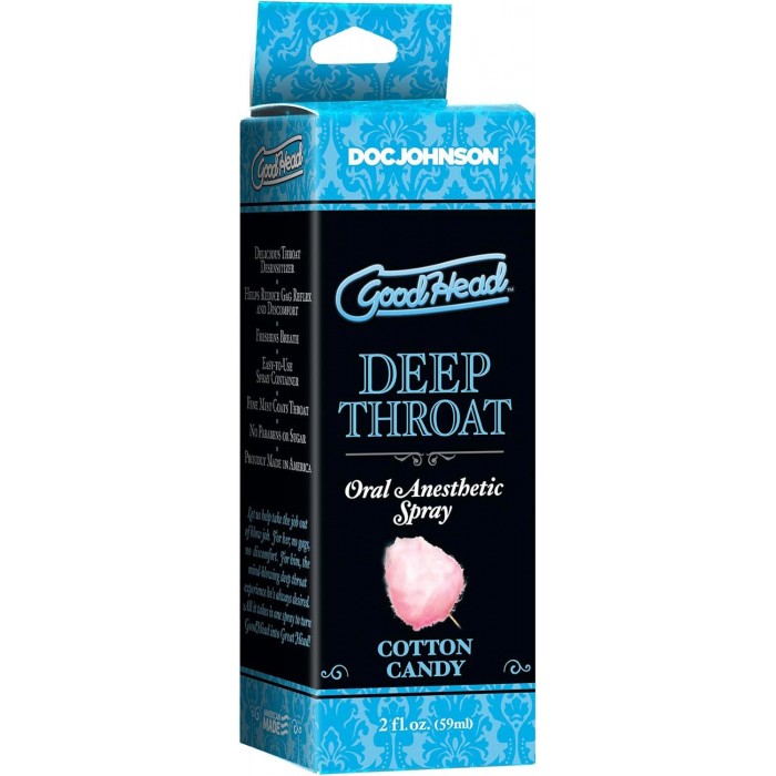 Спрей для глибокого мінету Doc Johnson GoodHead DeepThroat Spray – Cotton Candy 59 мл