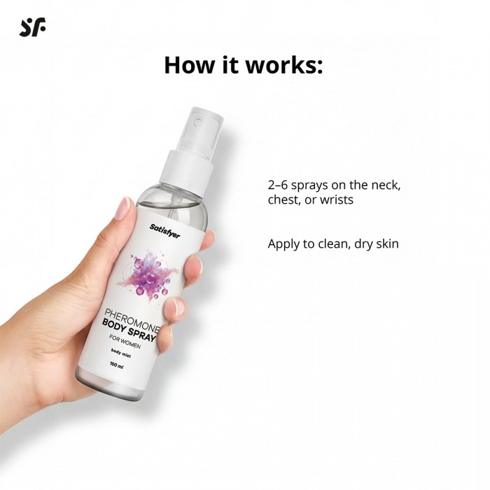 Спрей для тіла з феромонами Satisfyer Pheromones Body Spray For Women, 150 мл