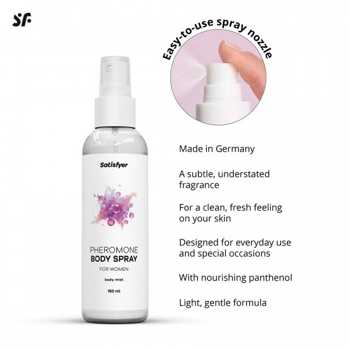 Спрей для тіла з феромонами Satisfyer Pheromones Body Spray For Women, 150 мл