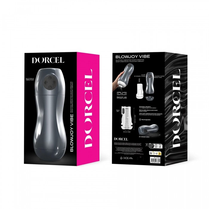 Вибромастурбатор с эффектом всасывания Dorcel BLOWJOY VIBE