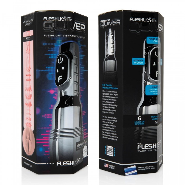 Мастурбатор з вібрацією Fleshlight Pink Quiver