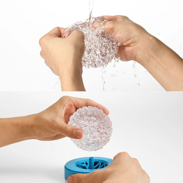 Нейтральний мастурбатор Tenga Geo Aqua Clear, ніжні хвилі
