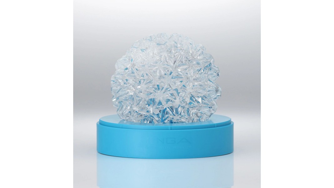 Нейтральний мастурбатор Tenga Geo Coral Clear, об'ємні зірки