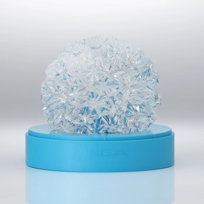 Нейтральний мастурбатор Tenga Geo Coral Clear, об'ємні зірки