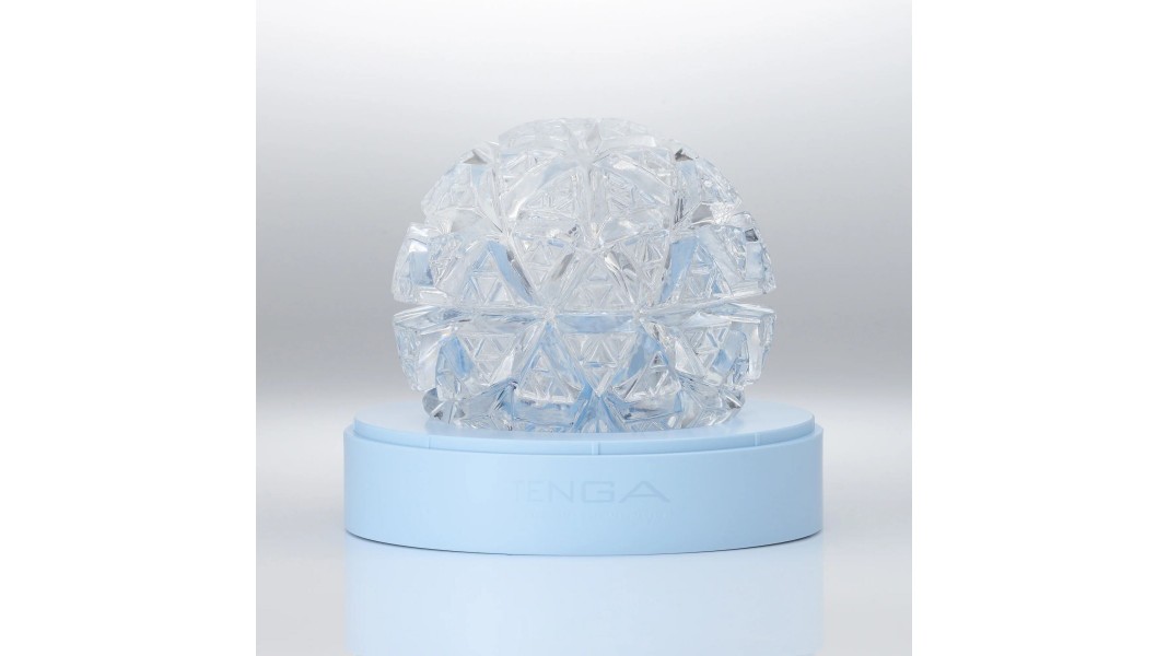 Нейтральний мастурбатор Tenga Geo Glacier Clear, інтенсивні блоки