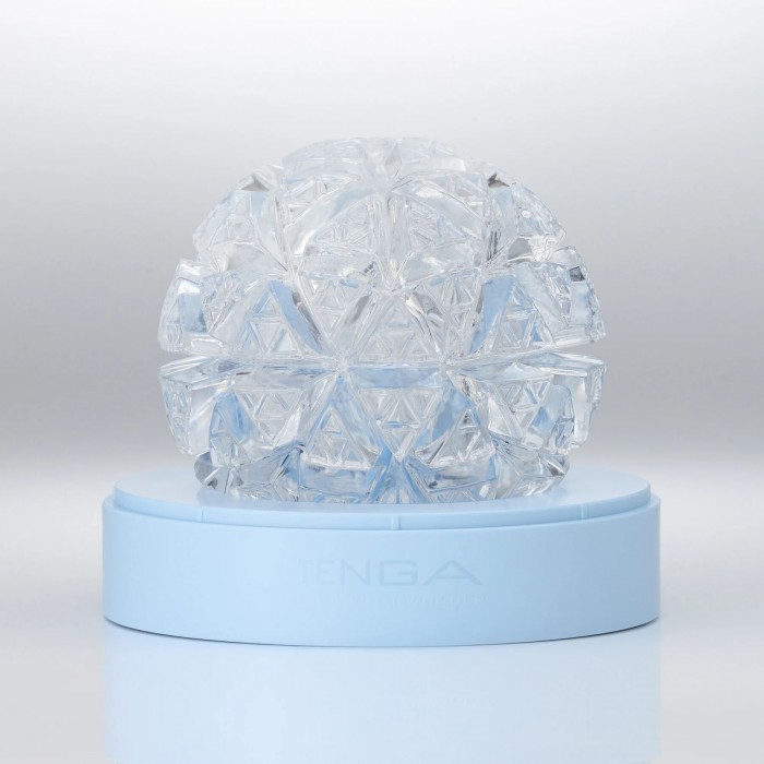 Нейтральний мастурбатор Tenga Geo Glacier Clear, інтенсивні блоки