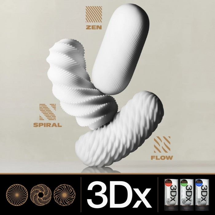 Нейтральний мастурбатор Tenga 3Dx Zen, дуже ніжний