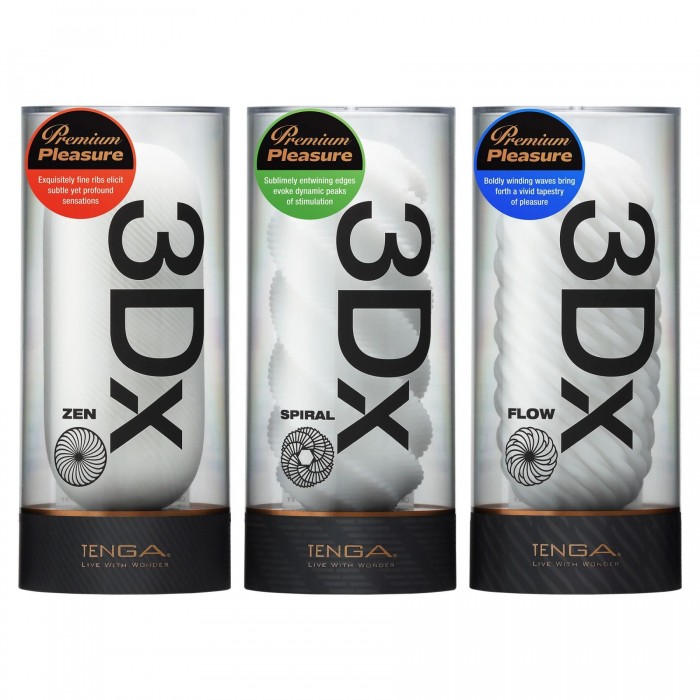 Нейтральний мастурбатор Tenga 3Dx Zen, дуже ніжний