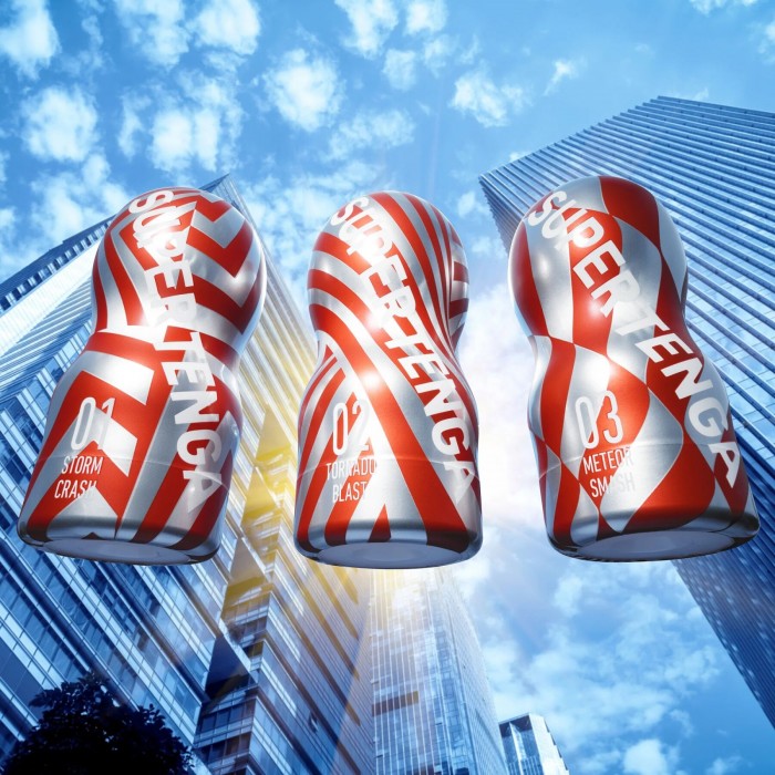 Нейтральний мастурбатор Tenga Super 01 Storm Crash