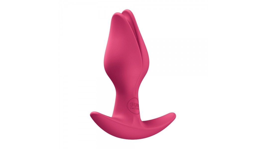 Анальная пробка с тонким ограничителем Fun Factory BOOTIE FEM 2, Красная, в виде бутона