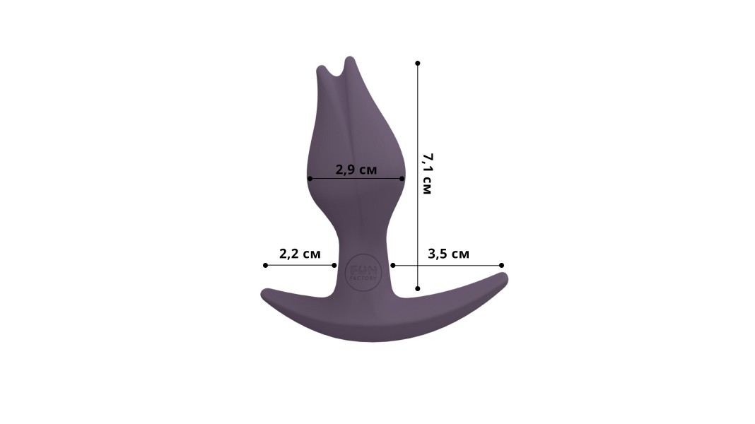 Анальная пробка Fun Factory BOOTIE FEM, фиолетовая