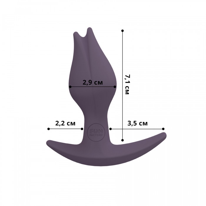 Анальная пробка Fun Factory BOOTIE FEM, фиолетовая