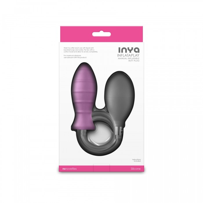 Надувна анальна пробка NS Novelties INYA - InflataPlay - Рожева