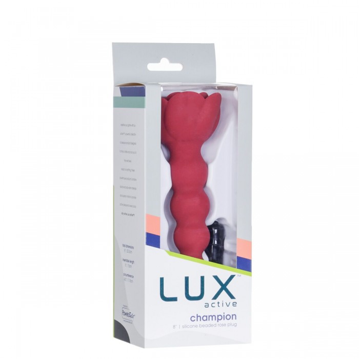 Анальний ланцюжок Lux Active з трояндою - Champion Rose