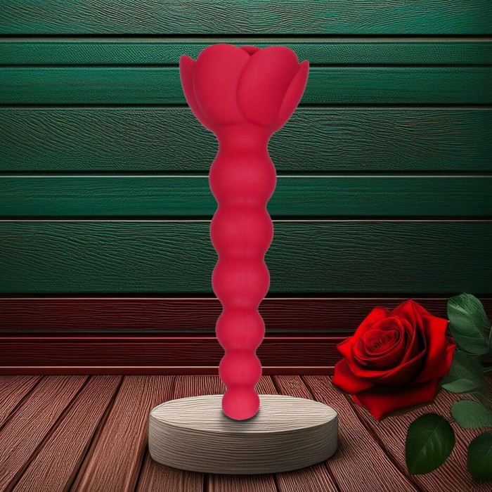 Анальний ланцюжок Lux Active з трояндою - Champion Rose
