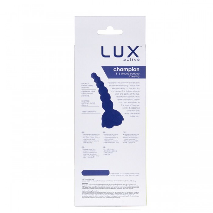 Анальний ланцюжок Lux Active з трояндою - Champion Rose