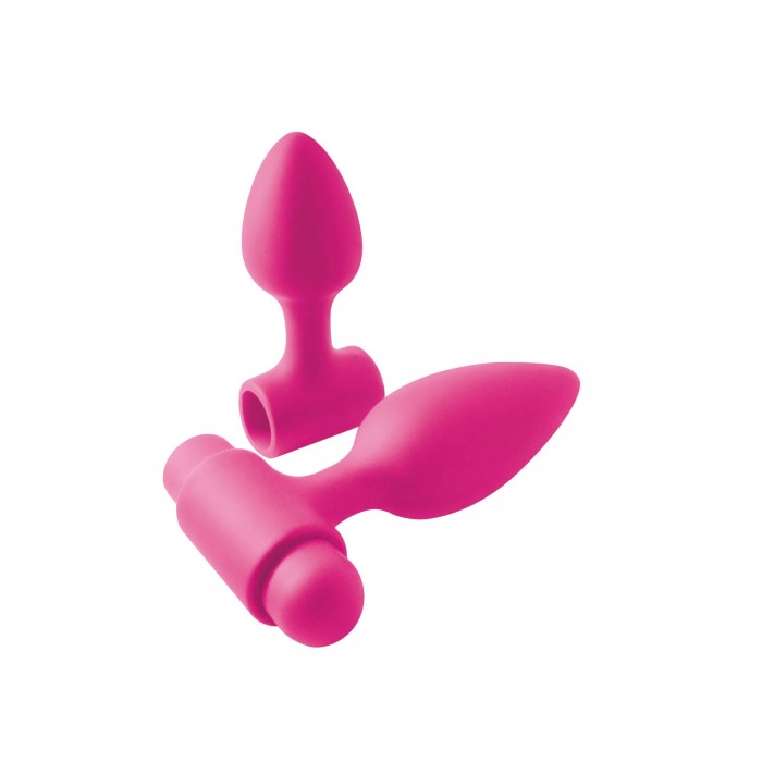 Анальна пробка з вібрацією NS Novelties INYA - Vibe-O-Spades - Рожева