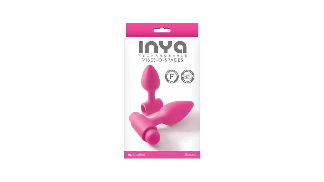 Анальна пробка з вібрацією NS Novelties INYA - Vibe-O-Spades - Рожева