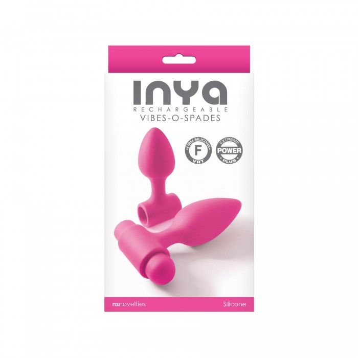 Анальна пробка з вібрацією NS Novelties INYA - Vibe-O-Spades - Рожева