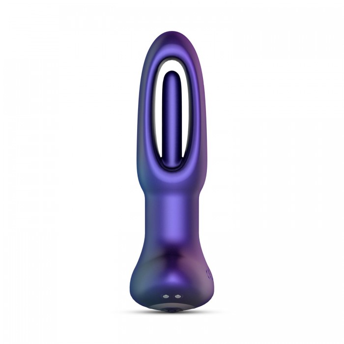 Анальна пробка з віброязичком Hueman - Voyager Butt Plug With Tapping
