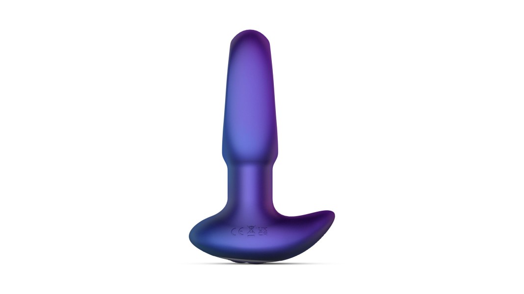 Анальна пробка з віброязичком Hueman - Voyager Butt Plug With Tapping