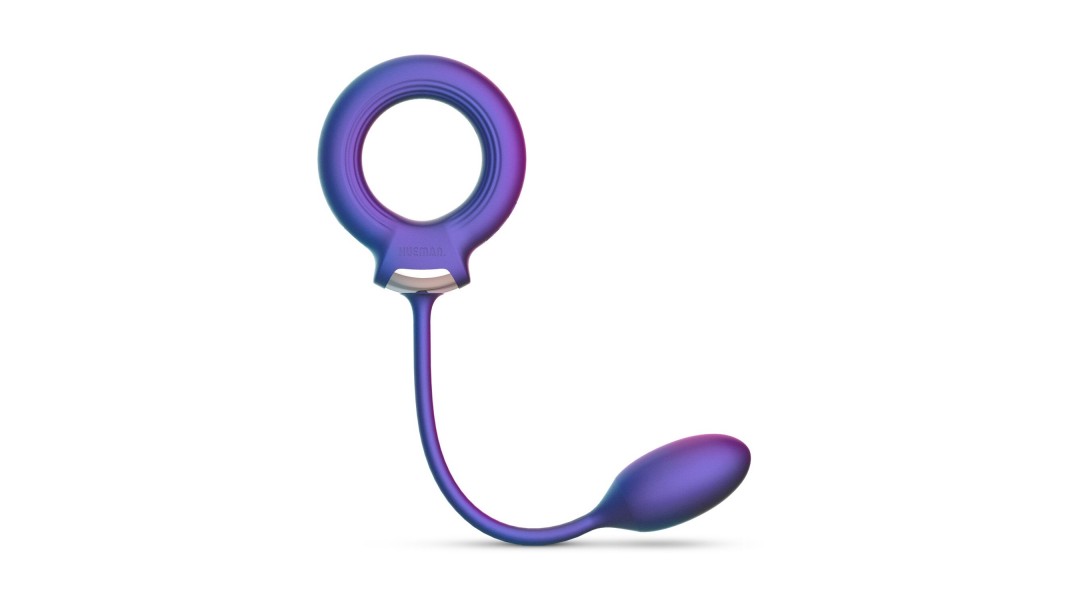 Ерекційне віброкільце з віброяйцем Hueman - Eclipse Anal Vibrator