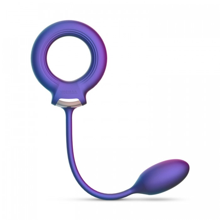 Ерекційне віброкільце з віброяйцем Hueman - Eclipse Anal Vibrator