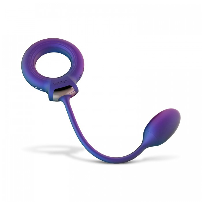 Ерекційне віброкільце з віброяйцем Hueman - Eclipse Anal Vibrator