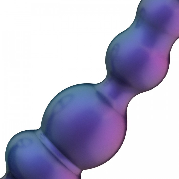 Анальний вібратор з ерекційним кільцем Hueman - Stellar Force Anal Beads with Cockring