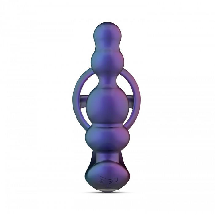 Анальний вібратор з ерекційним кільцем Hueman - Stellar Force Anal Beads with Cockring