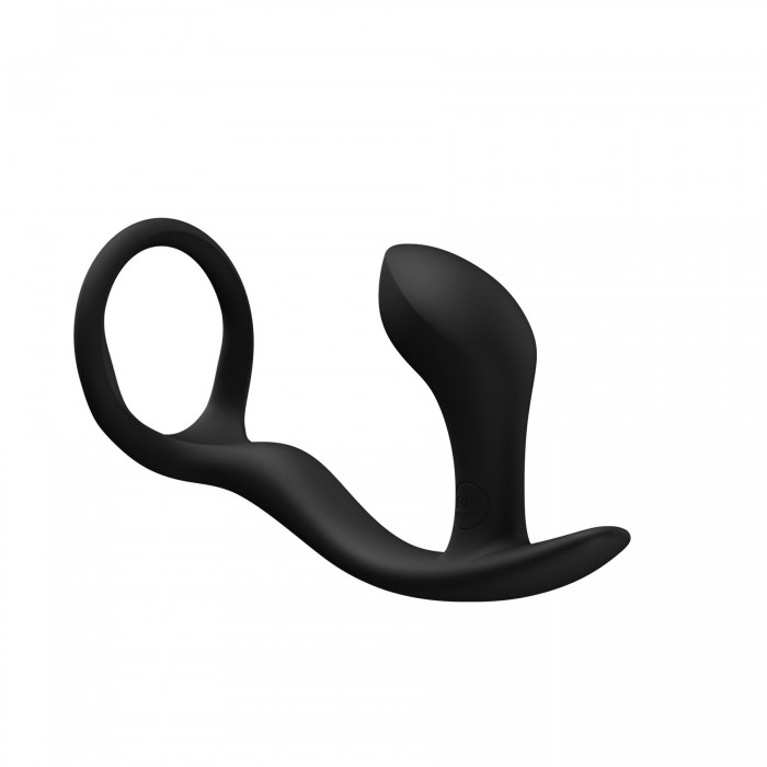 Анальна пробка Fun Factory Bootie Ring з ерекційним кільцем, Чорна