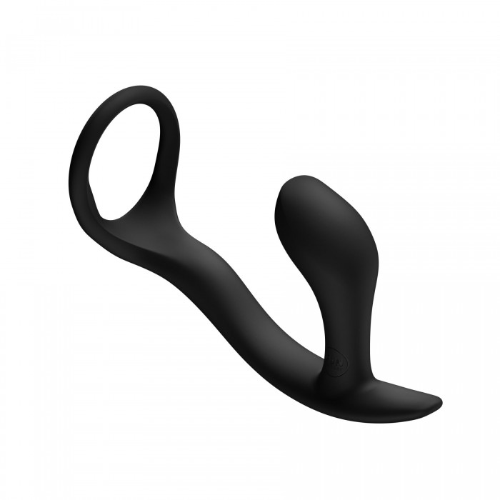 Анальна пробка Fun Factory Bootie Ring з ерекційним кільцем, Чорна
