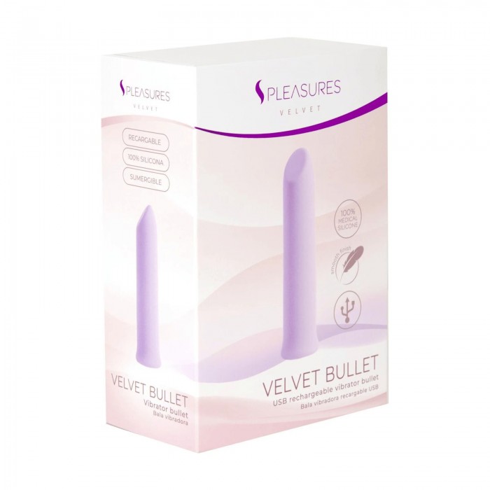 Віброкуля S Pleasures Velvet Bullet, Лавандовий колір