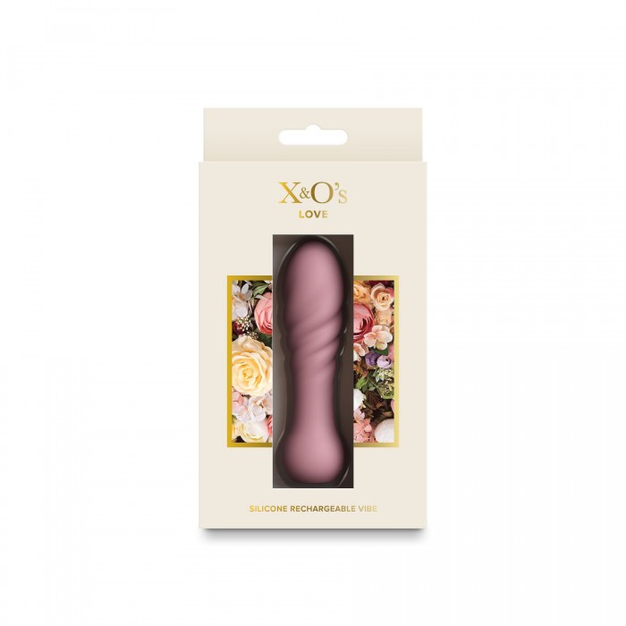 Минивибратор NS Novelties X&O's - Love - цвет Dusty Rose