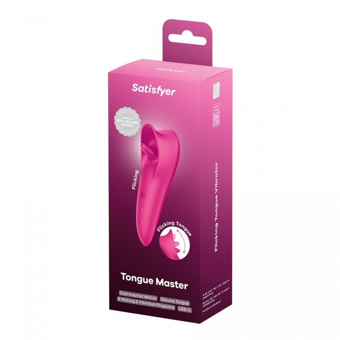 Вібростимулятор для клітора з язичком Satisfyer Tongue Master, Рожевий